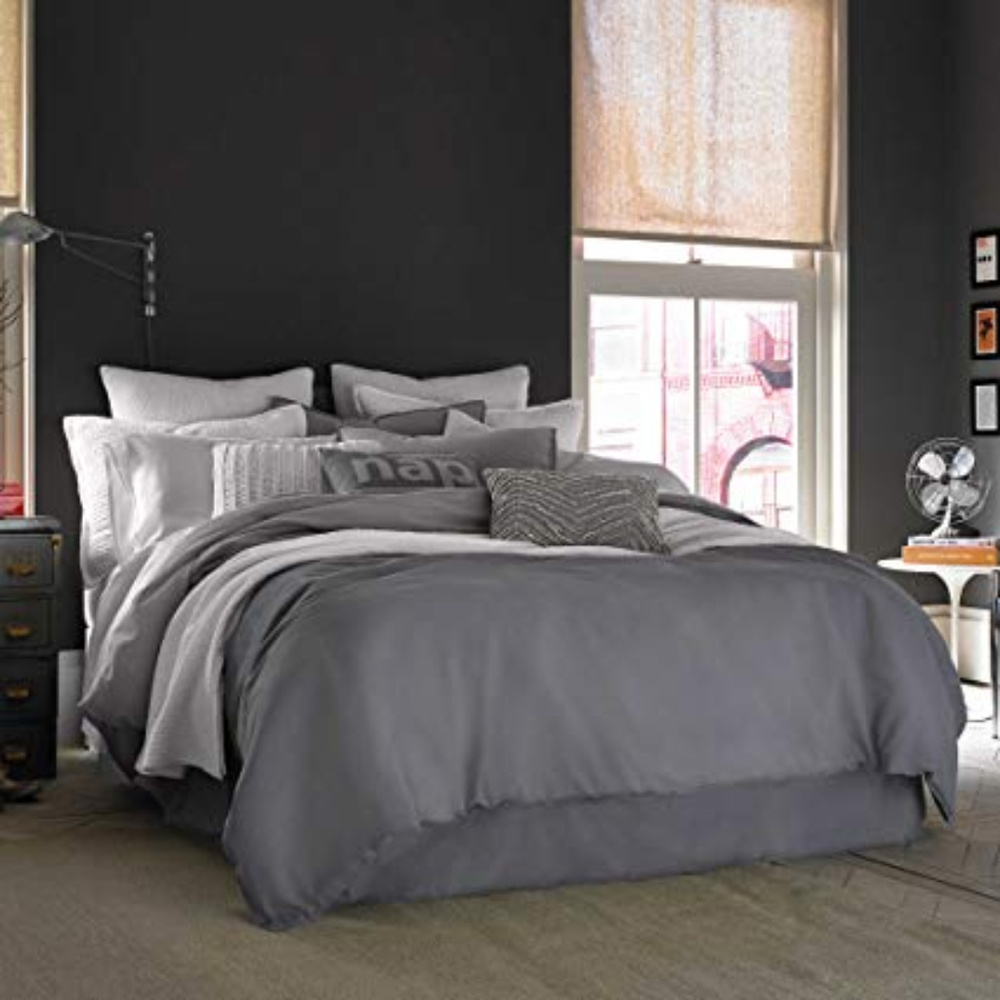 Kenneth Cole Reaction Twin Duvet Cover in Gunmetal